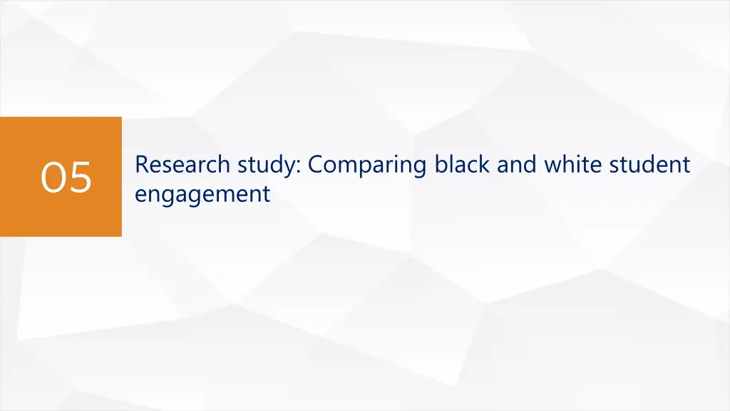 research study comparing black and white student