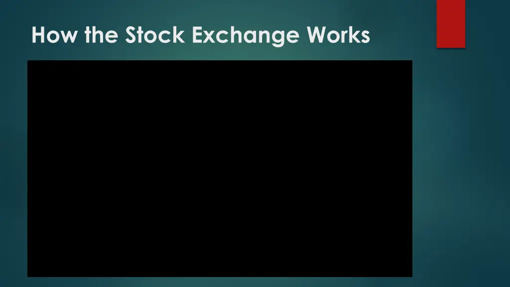 how the stock exchange works