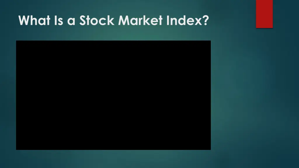 what is a stock market index