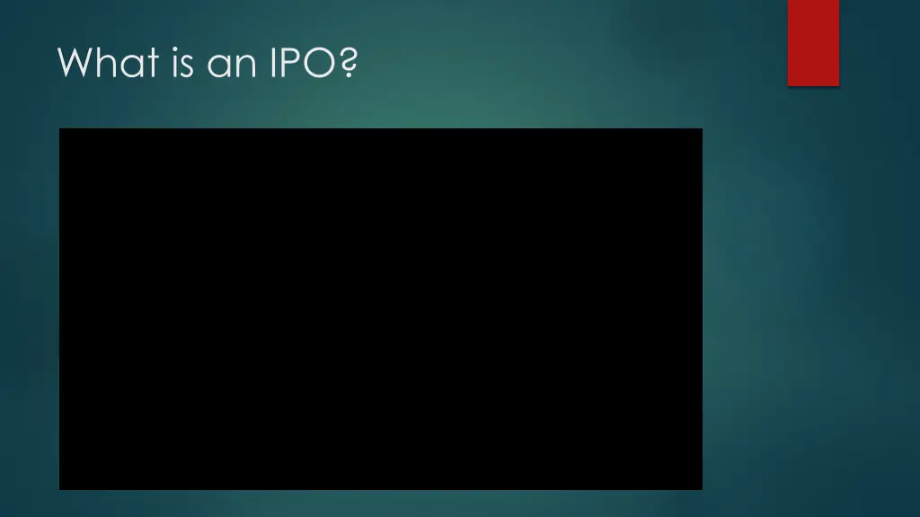 what is an ipo