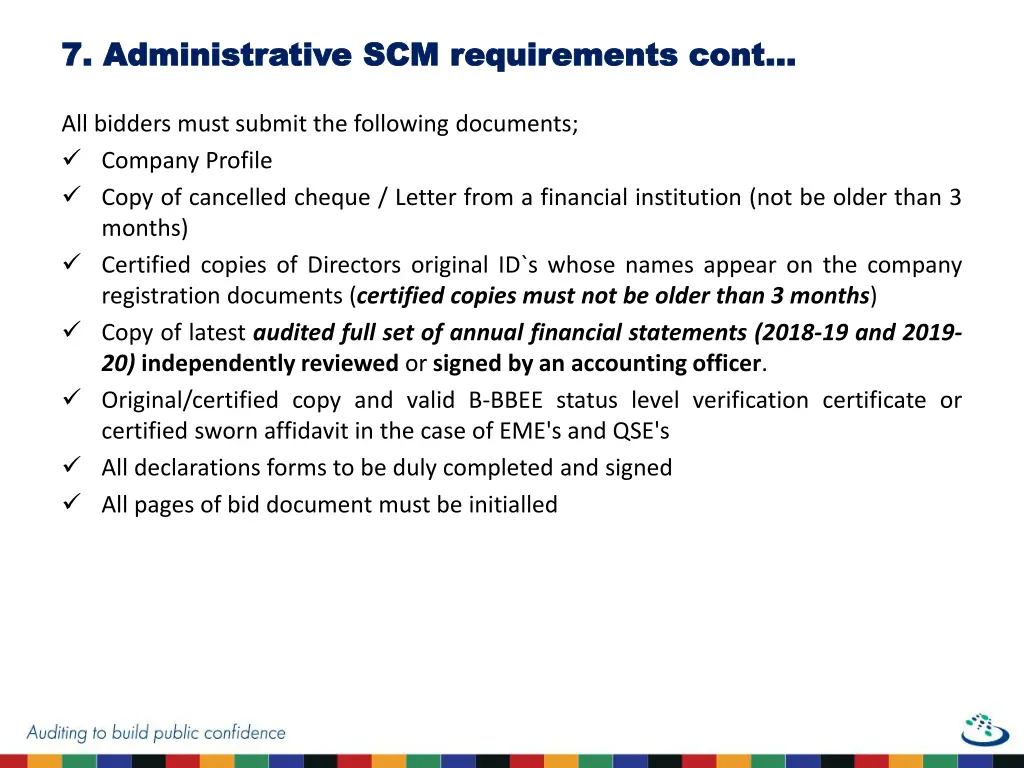 7 7 administrative scm requirements cont 2