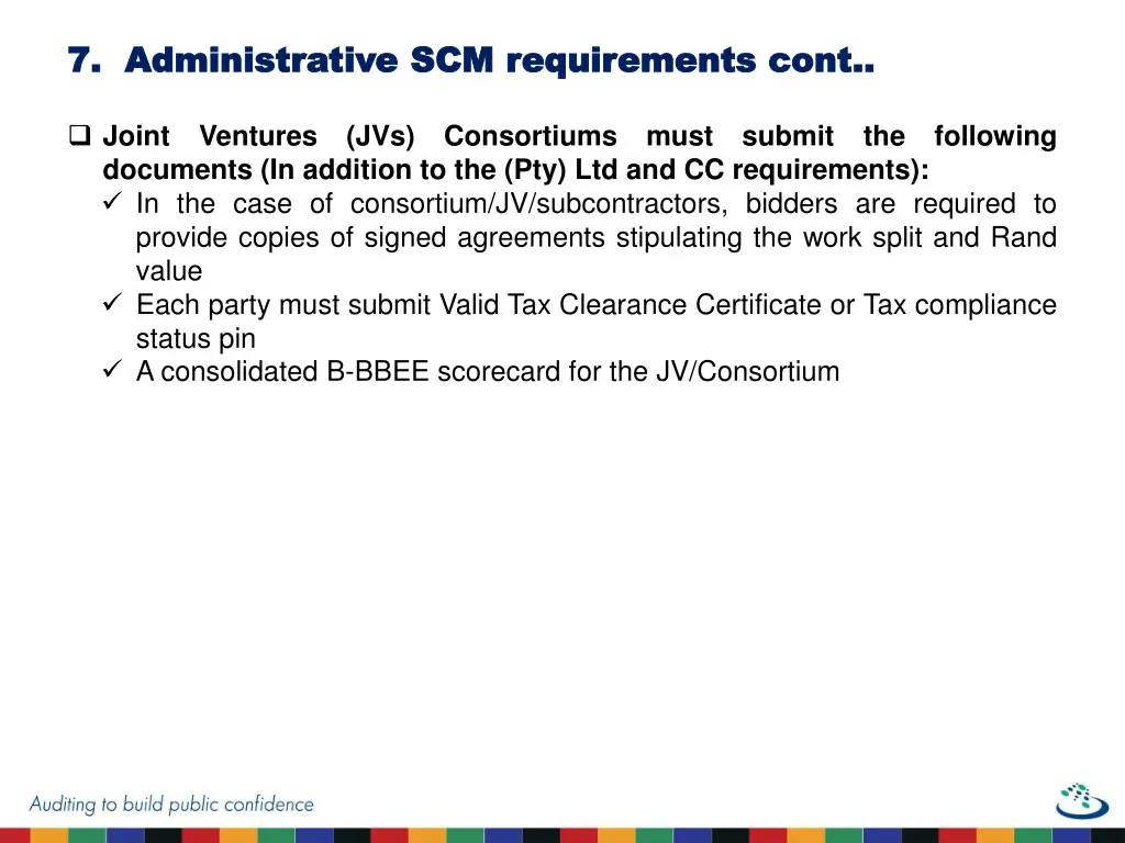 7 7 administrative scm requirements cont