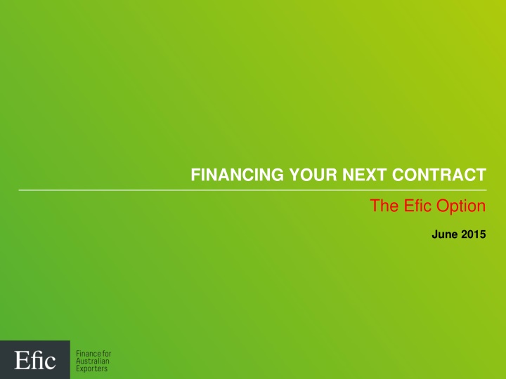 financing your next contract