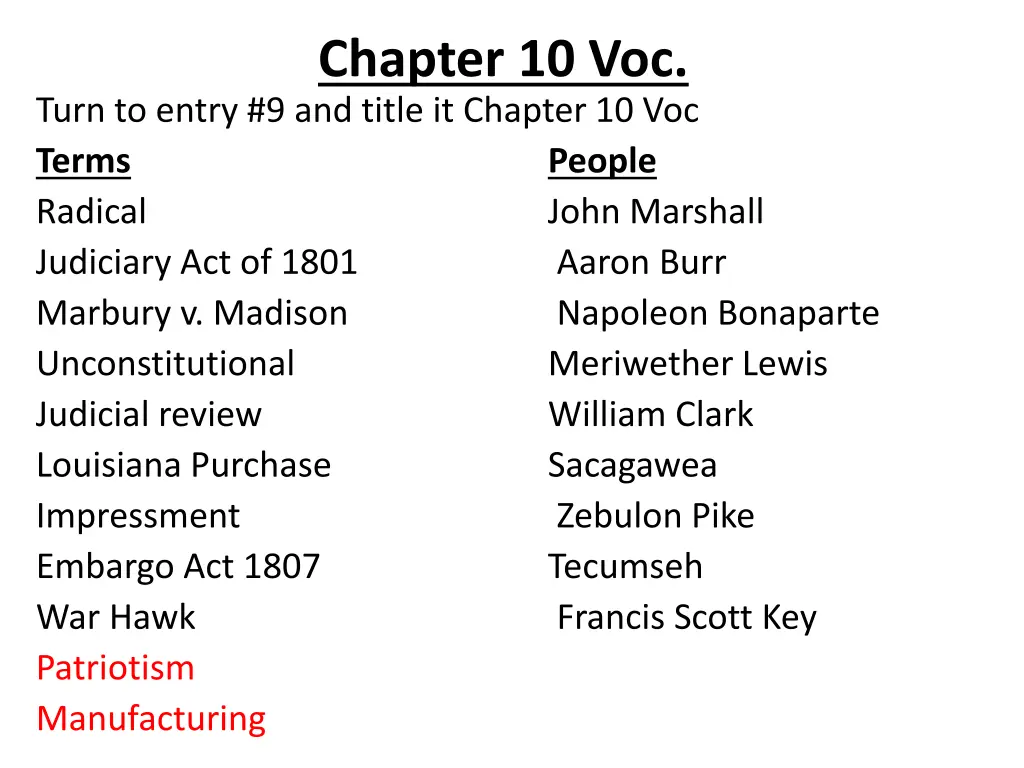 chapter 10 voc 1