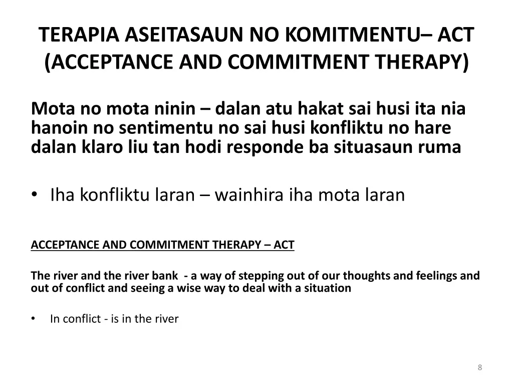 terapia aseitasaun no komitmentu act acceptance