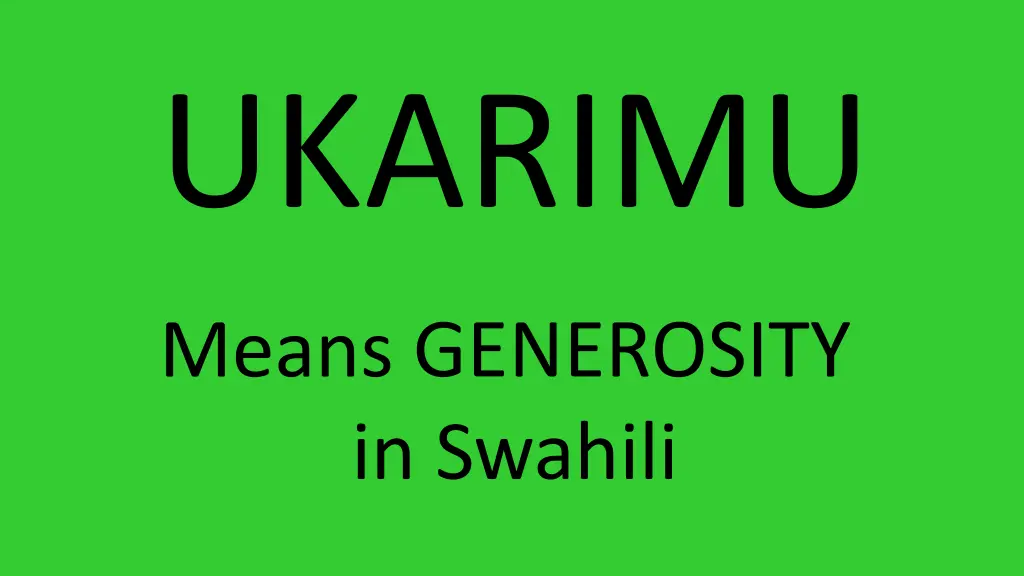 ukarimu