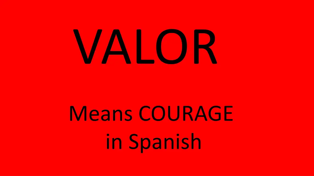 valor