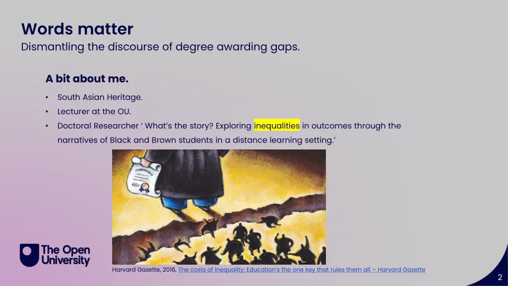 words matter dismantling the discourse of degree