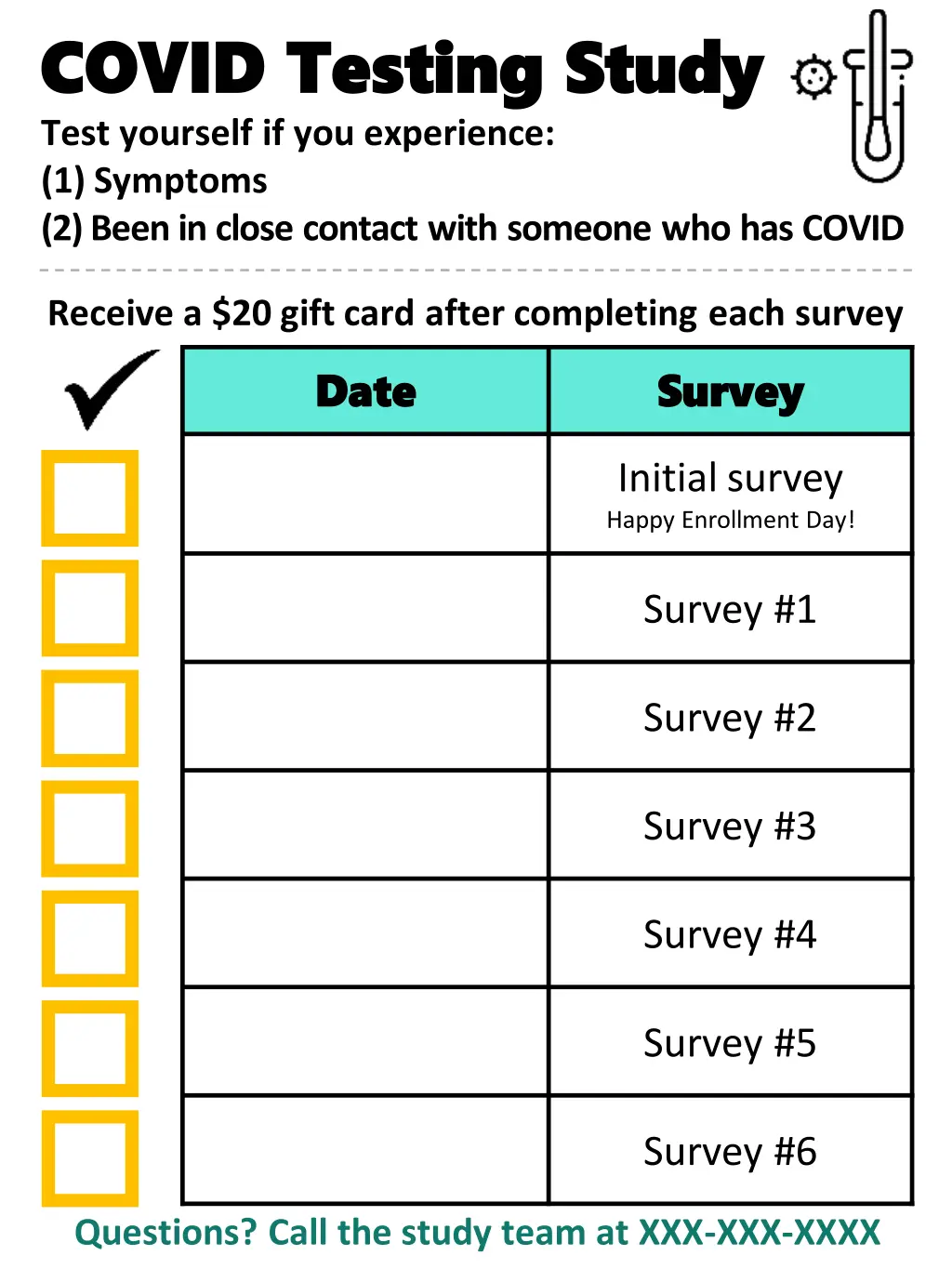 covid testing study covid testing study test