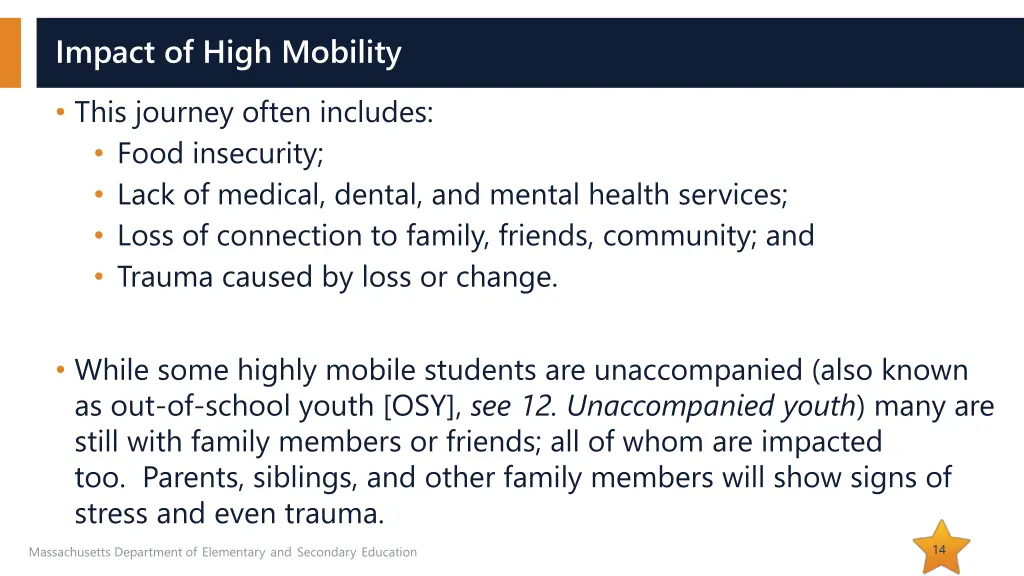 impact of high mobility