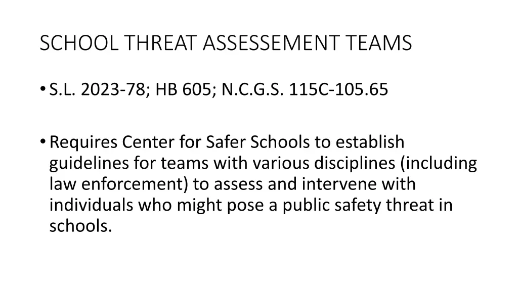 school threat assessement teams