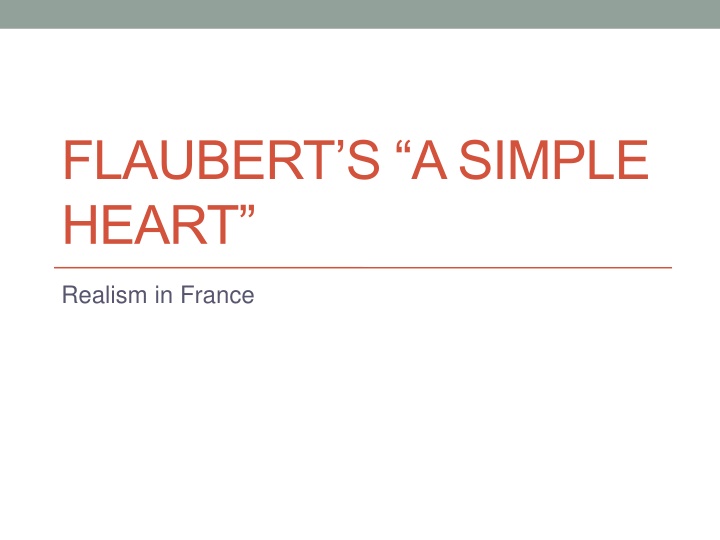 flaubert s a simple heart