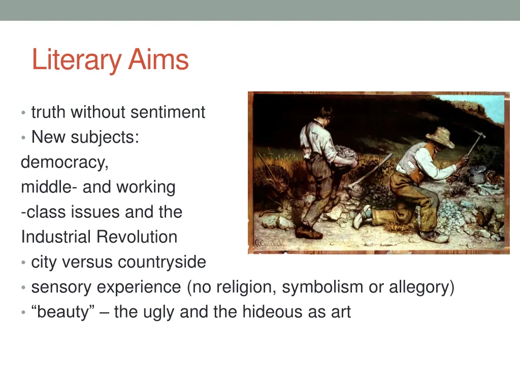 literary aims