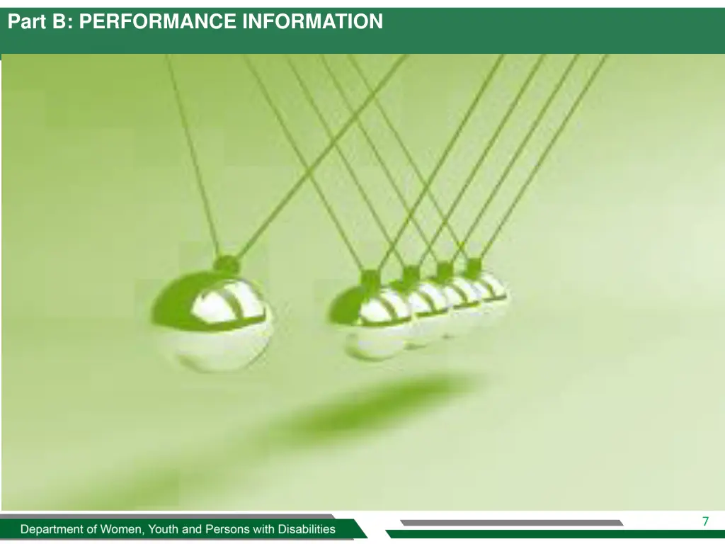 part b performance information