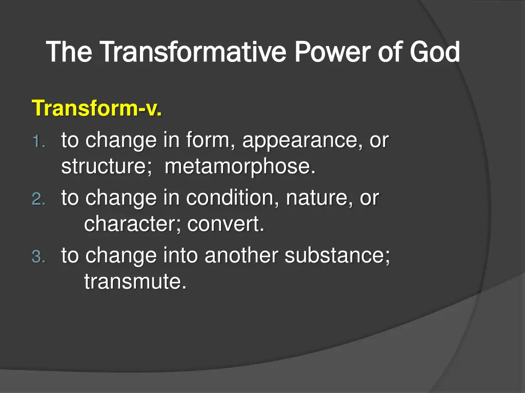 the transformative power 3