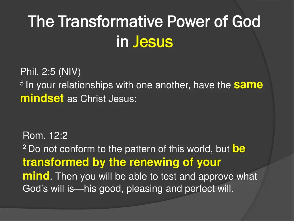 the transformative power of the transformative