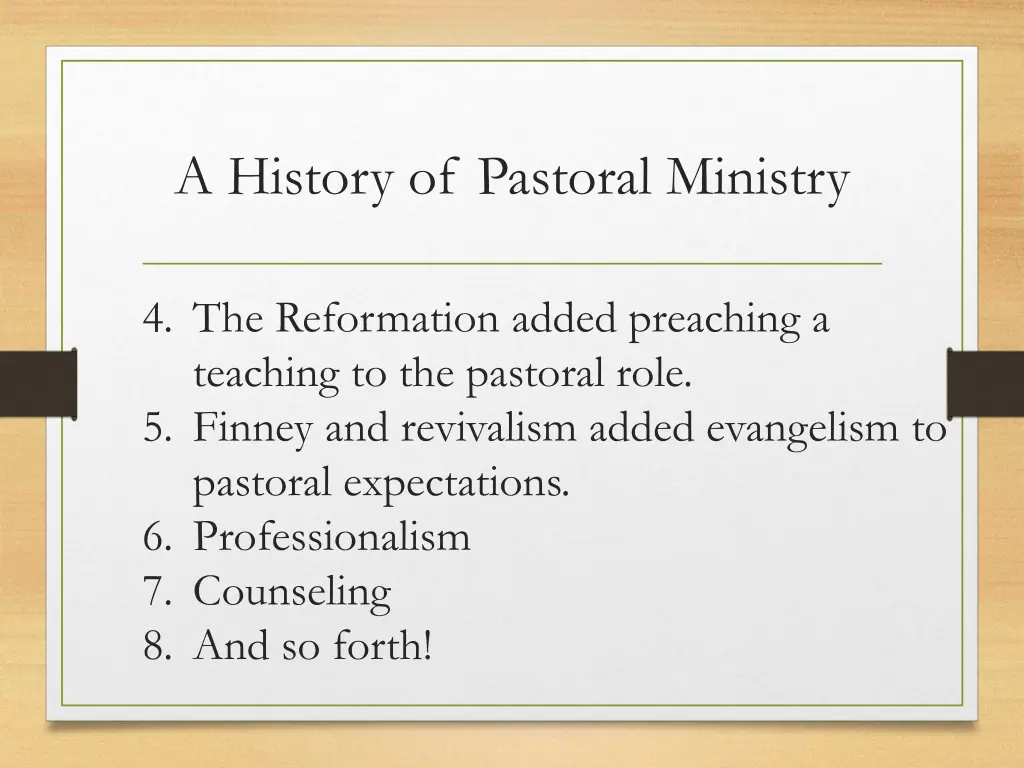 a history of pastoral ministry 3