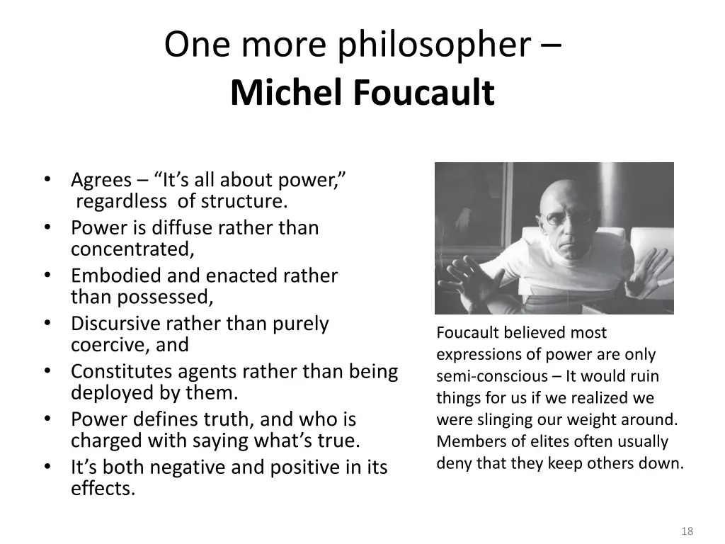 one more philosopher michel foucault