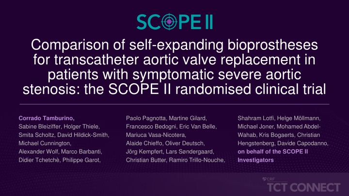 comparison of self expanding bioprostheses