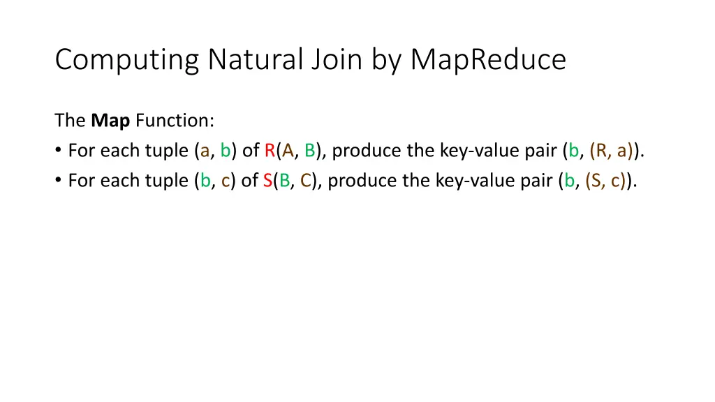 computing natural join by mapreduce 2