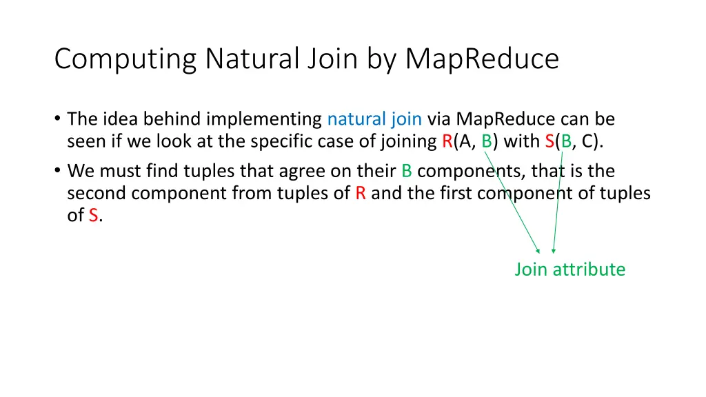 computing natural join by mapreduce