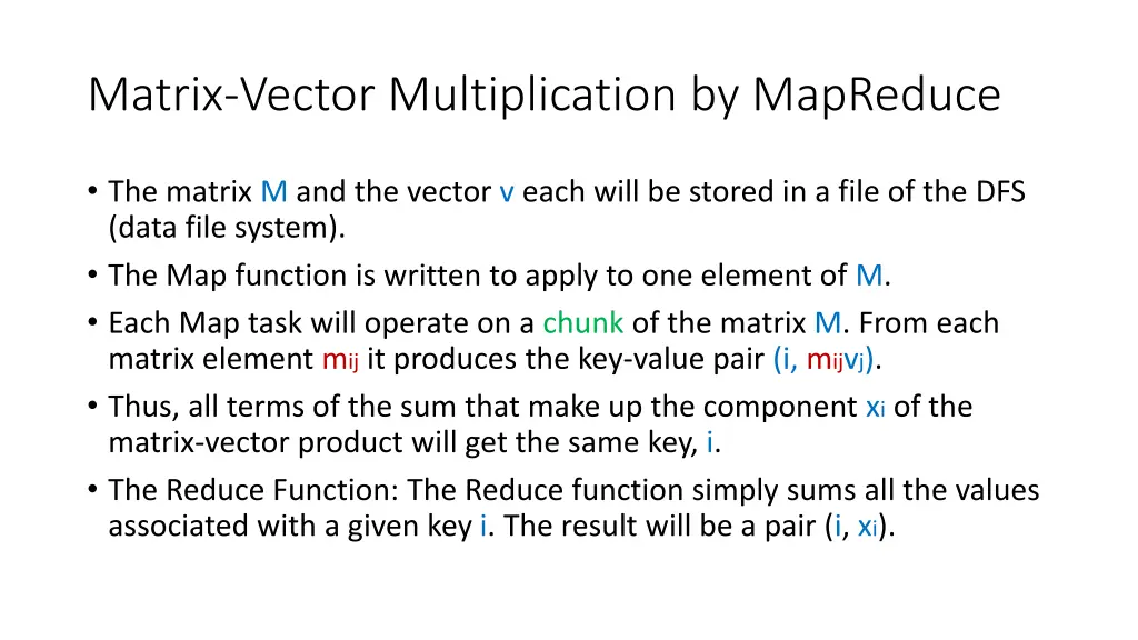 matrix vector multiplication by mapreduce 1