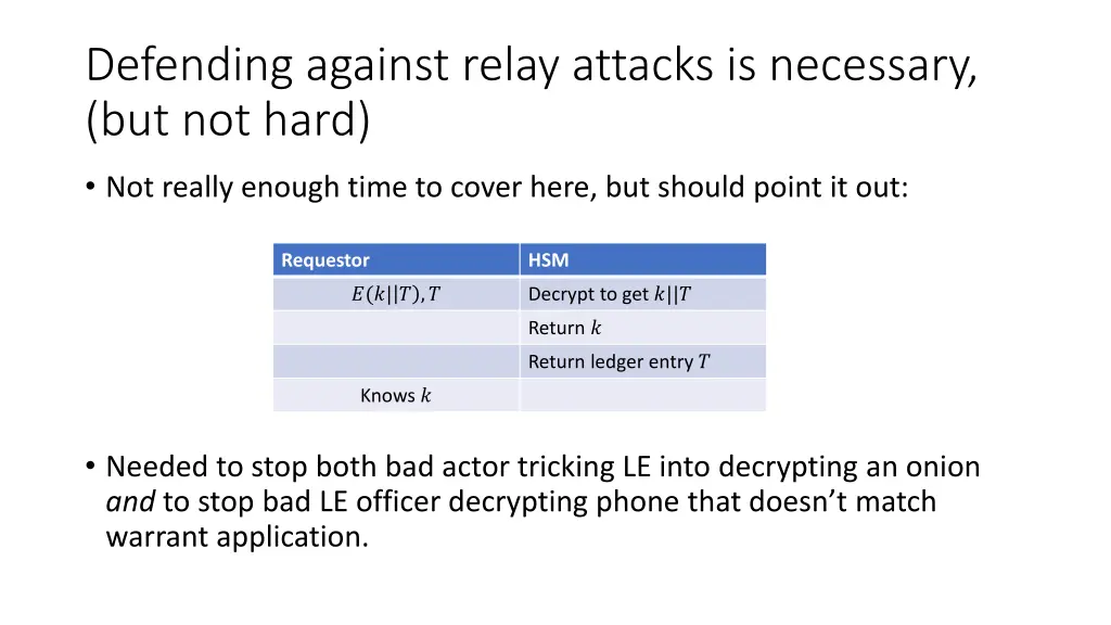 defending against relay attacks is necessary