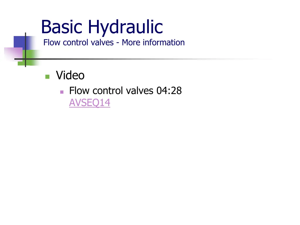 basic hydraulic flow control valves more