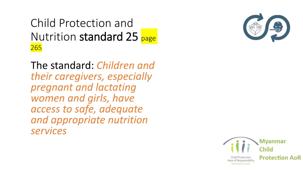 child protection and nutrition standard