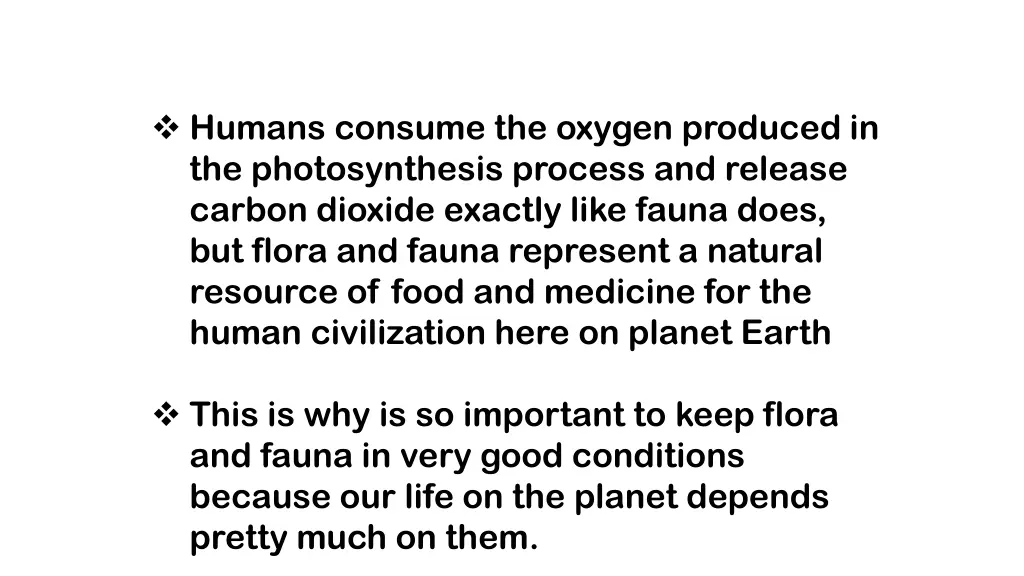 humans consume the oxygen produced