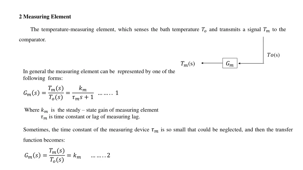 2 measuring element