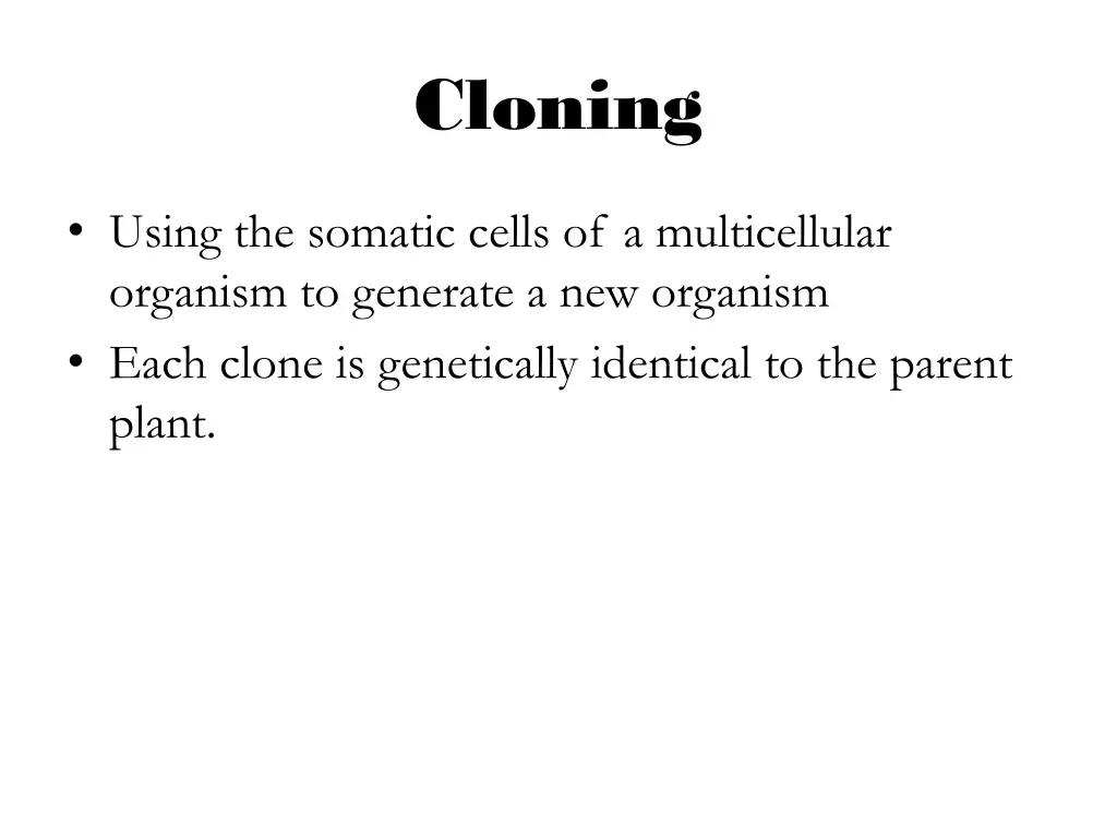 cloning