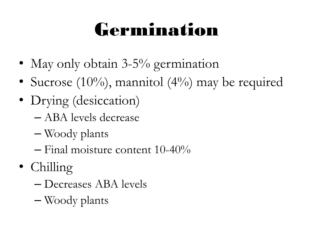 germination