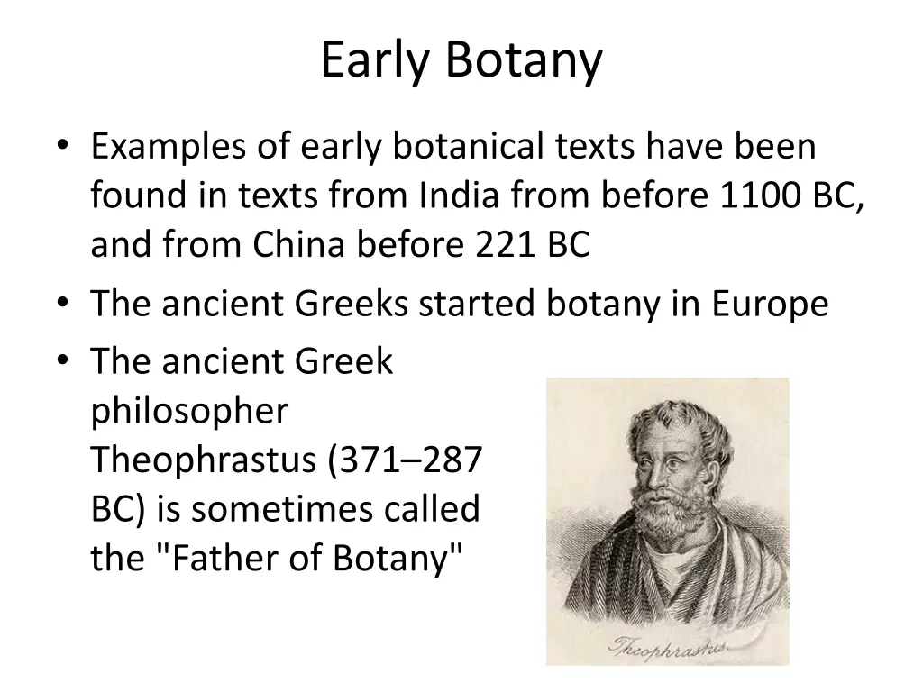 early botany