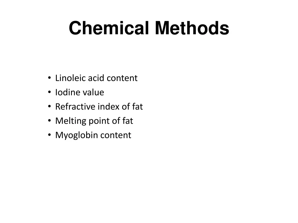 chemical methods