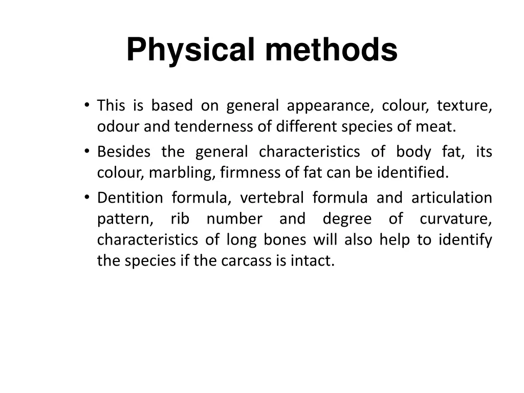 physical methods