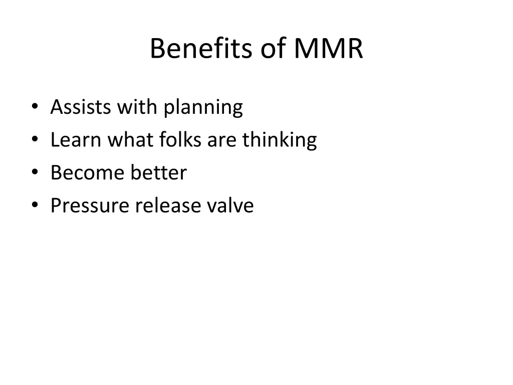 benefits of mmr