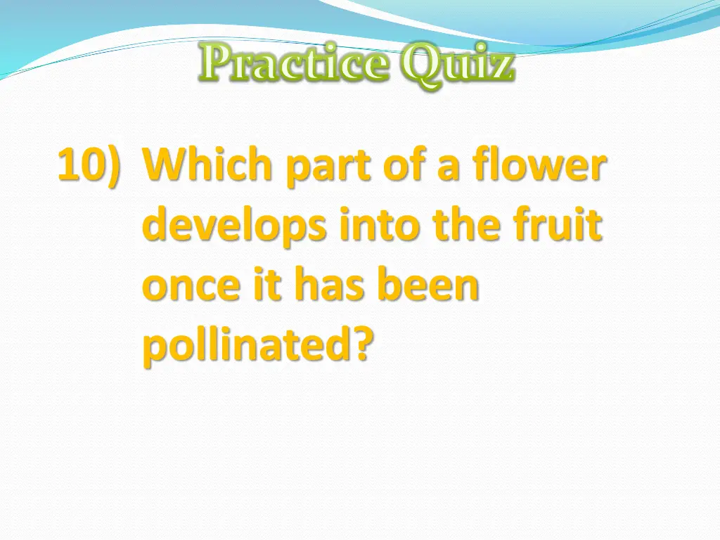 practice quiz 9