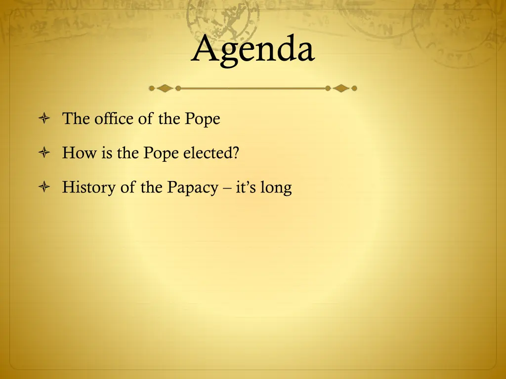 agenda