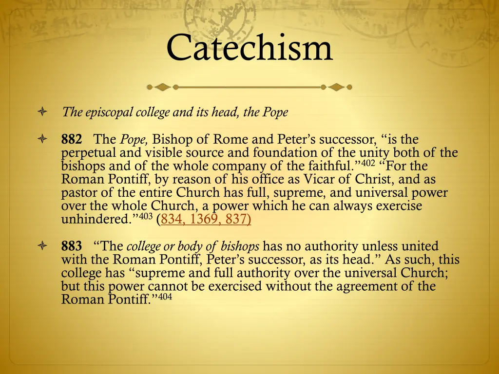 catechism 1