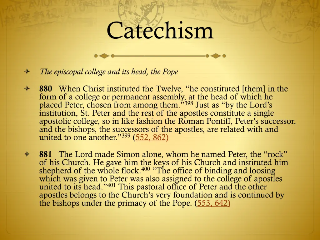 catechism