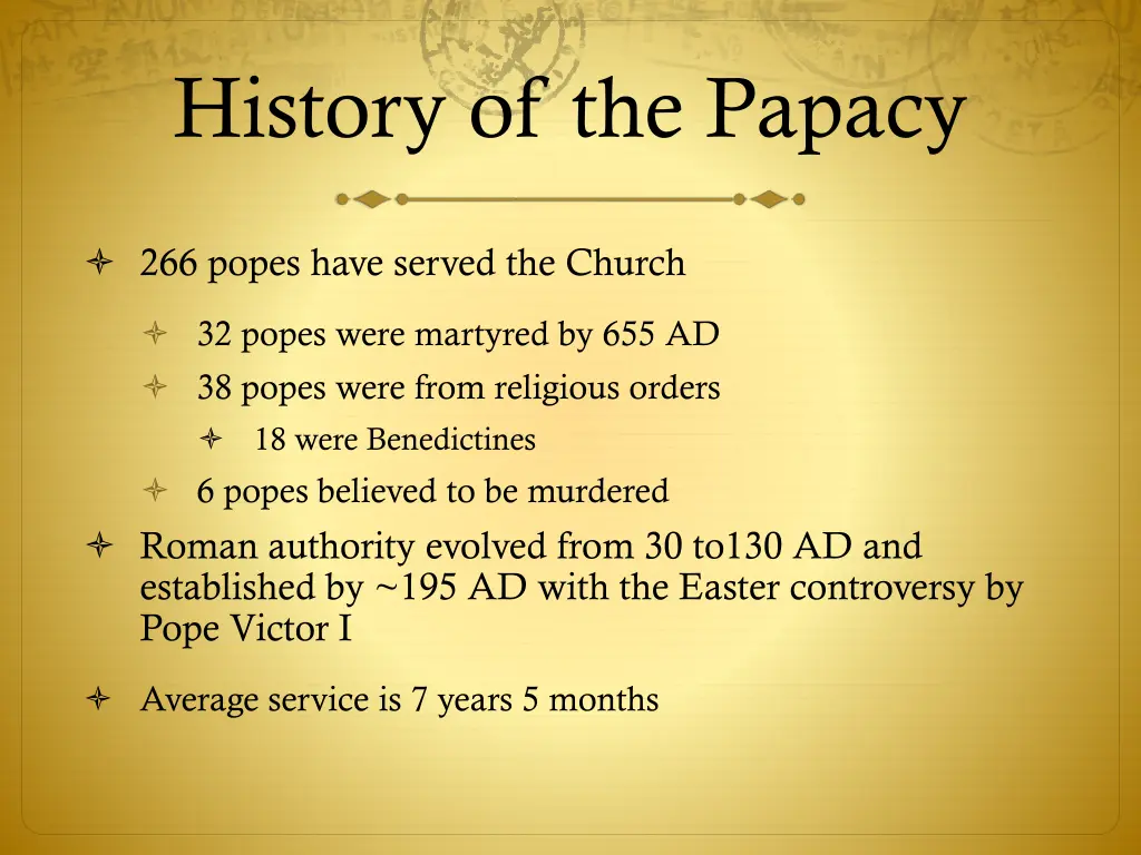 history of the papacy