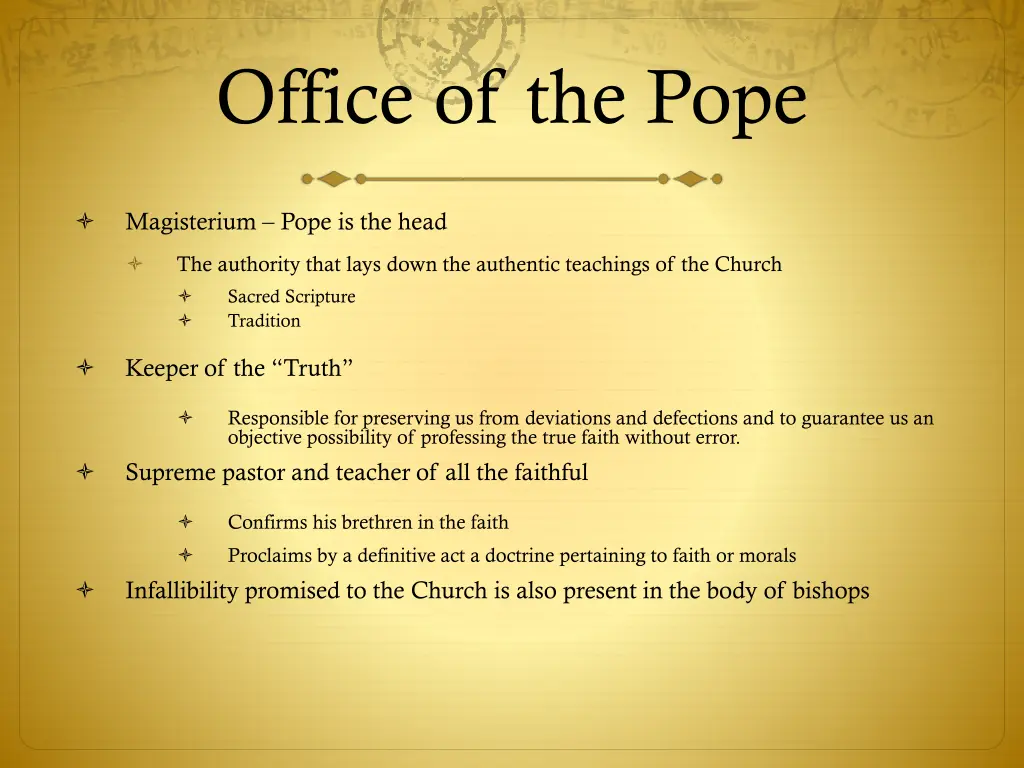 office of the pope 1