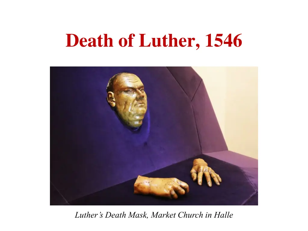 death of luther 1546