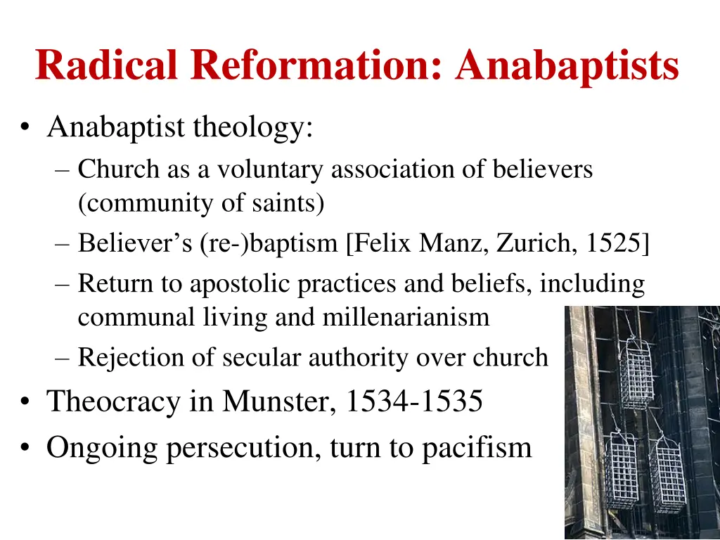 radical reformation anabaptists