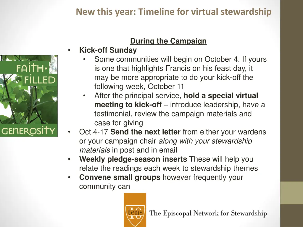 new this year timeline for virtual stewardship 1