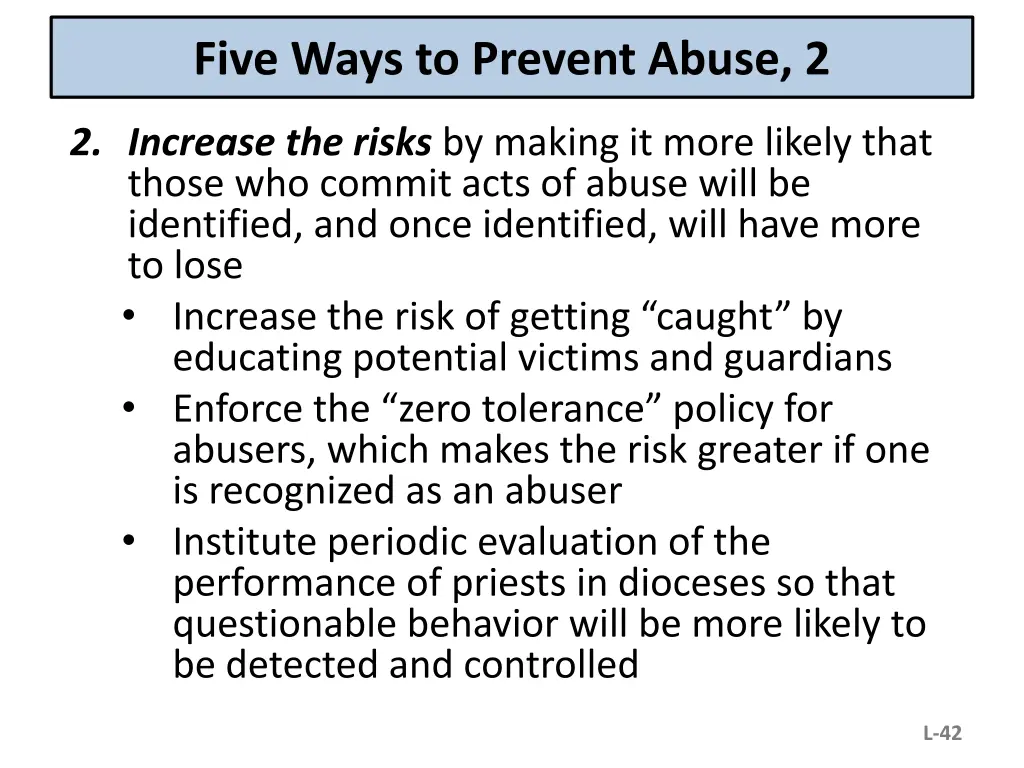 five ways to prevent abuse 2