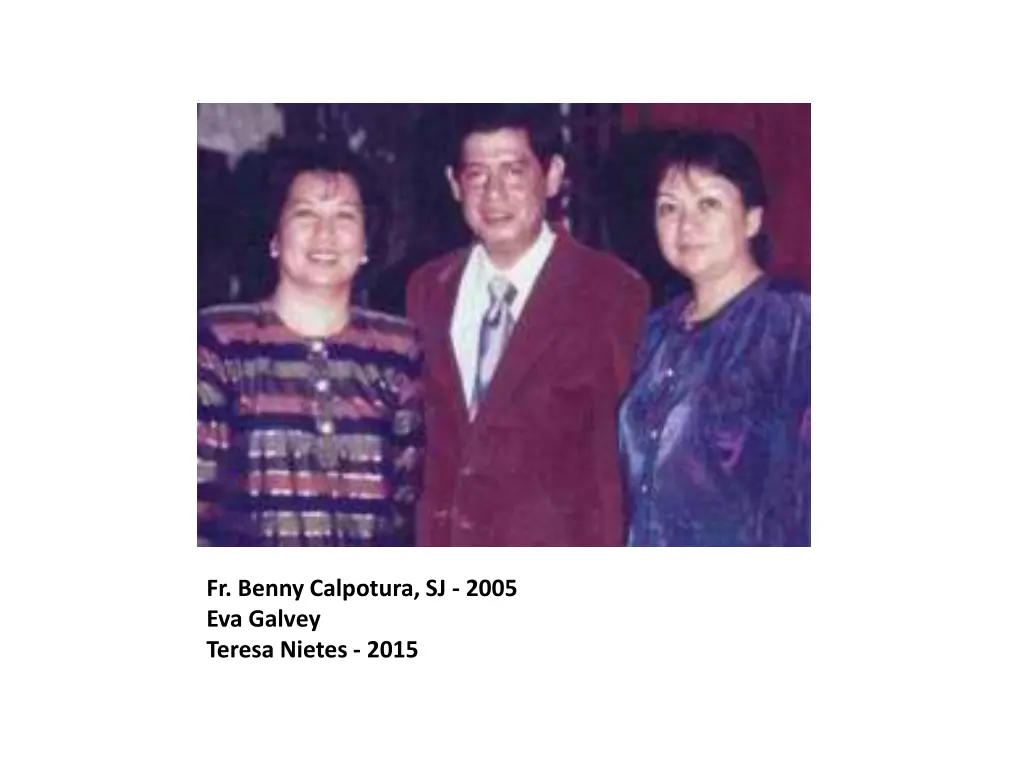 fr benny calpotura sj 2005 eva galvey teresa