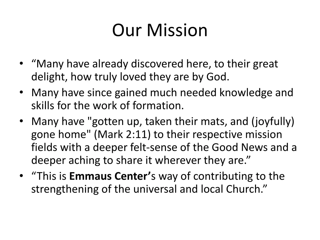 our mission 1