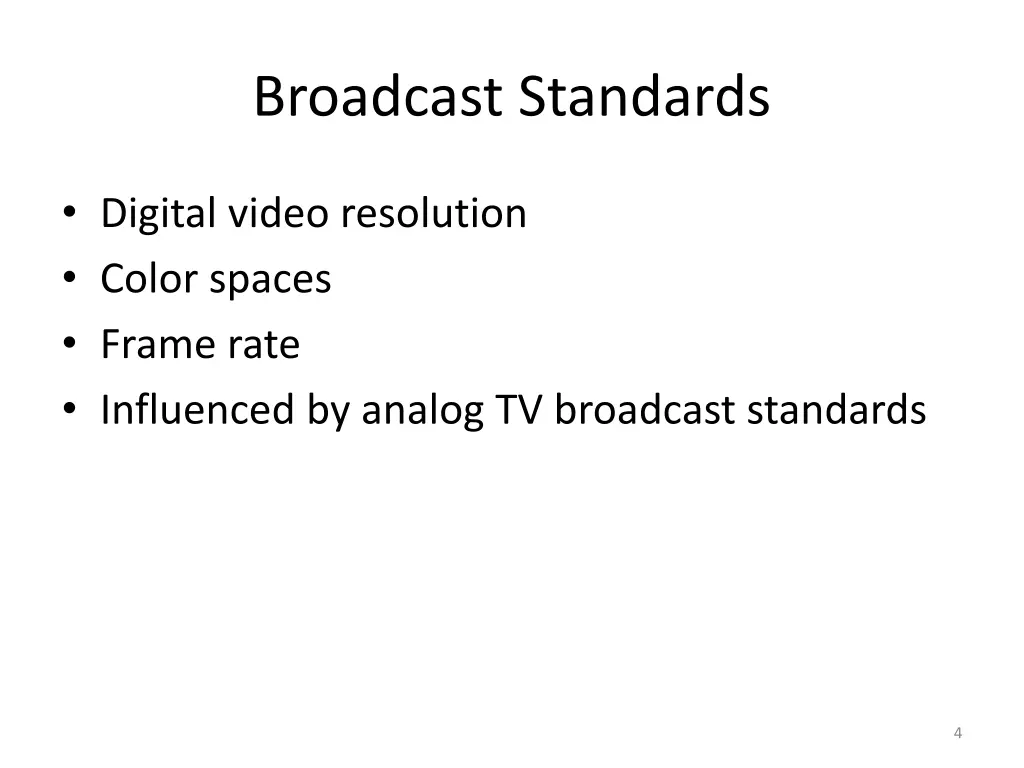 broadcast standards